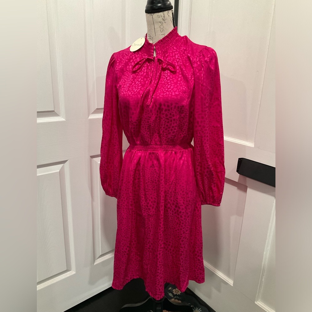 NWT CHENAULT LEOPARD PRINT SHIRT DRESS‎